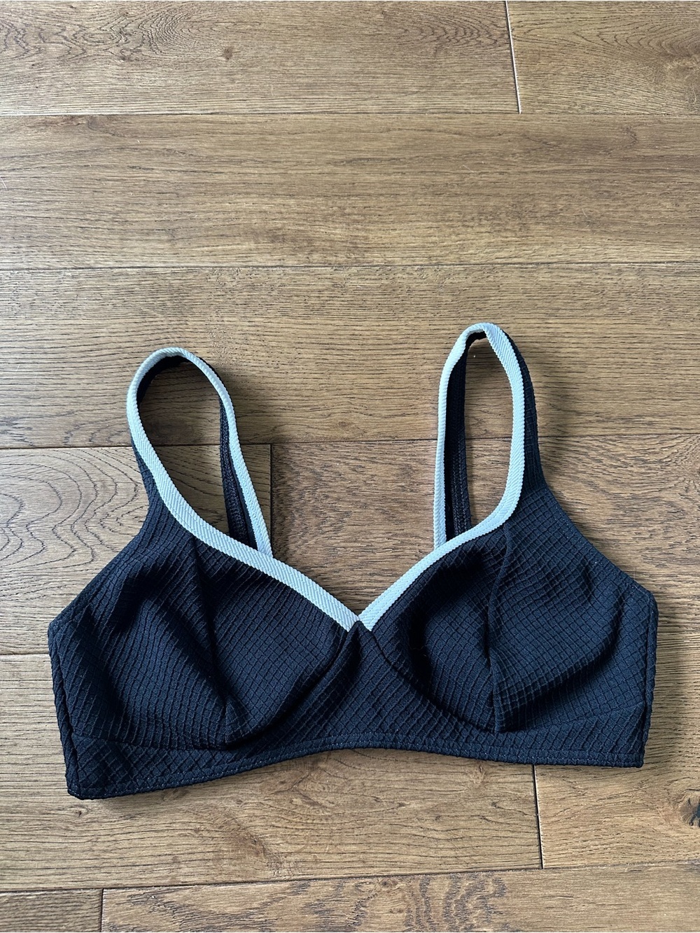 Vintage Bikini Top Black and White